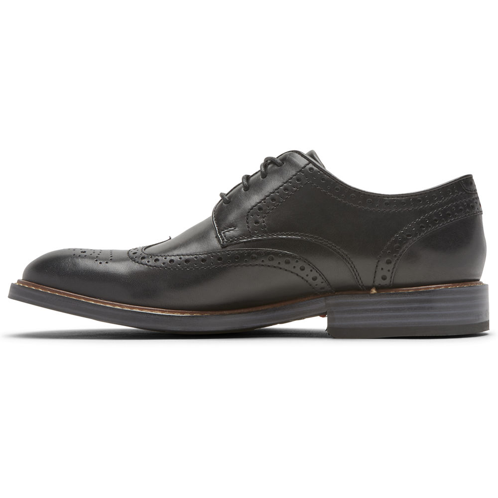 Rockport Singapore Mens Lace Up - Kenton Wingtip Black - XV3674529